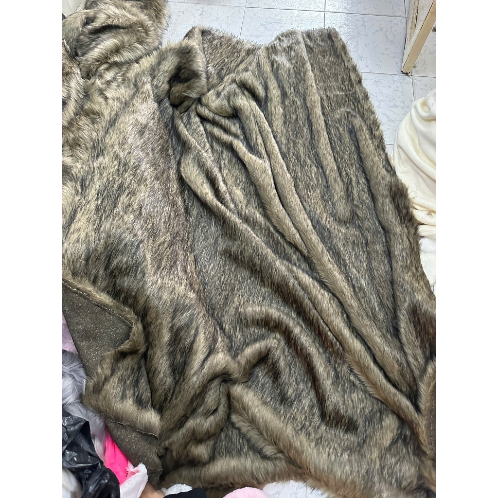 Thảm Lông Trải Ghế - Thảm Lông Trải Sàn - Thảm Lông Nâu 1m x 1m6