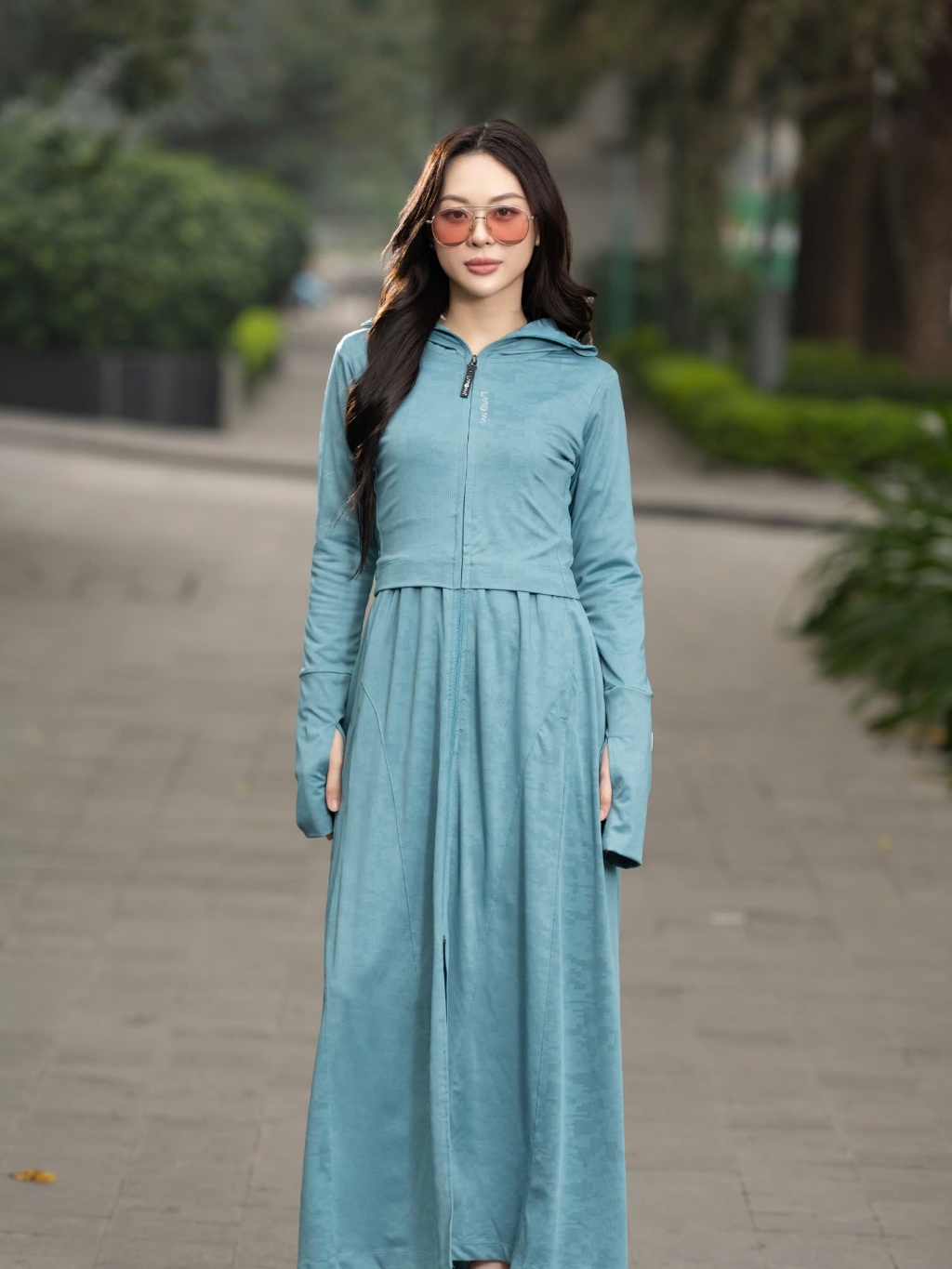 Ảnh Choàng Chống Nắng Nữ 2 Lớp Dệt Laroma| UPF50+ | Vải Thơm |Làm Mát | Thời Trang | Đa Dụng 4