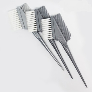 Chổi Nhuộm 2 Đầu Xám Lông Mềm Lược Nhuộm Tóc Cao Cấp Cho Salon