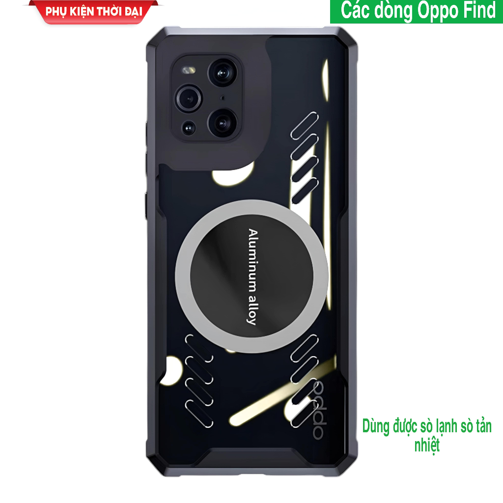 Custodia Con Catena Per OPPO Find X3/X3 Pro, Cover In Silicone TPU Trasparente Con Laccio Metallico Regolabile Per Il Collo, Wishcover