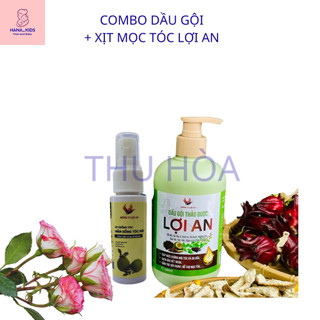 ComBo Dầu Gội Hỗ Trợ Gàu, Hỗ Trợ Rụng Tóc + Xịt Kích Thích Mọc Tóc Lợi An