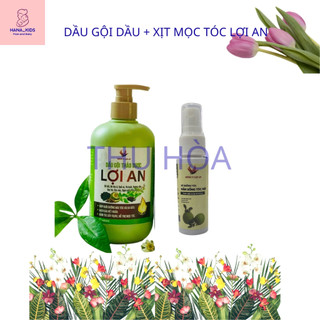 ComBo Dầu Gội Hỗ Trợ Gàu, Hỗ Trợ Rụng Tóc + Xịt Kích Thích Mọc Tóc Lợi An