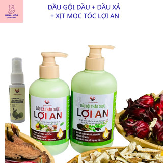 COMBO Dầu Gội + Dầu Xả + Xịt Kích Thích Mọc Tóc Lợi An Chính Hãng