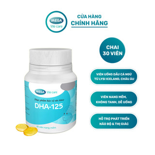 ✅[Chính Hãng] Viên uống dầu cá ngừ DHA 125 Mega We care tăng cường trí não trẻ em, bé thông minh, sáng mắt