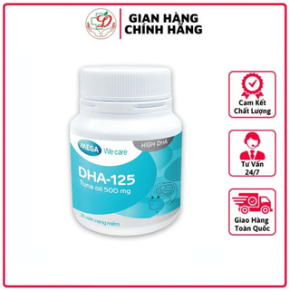 ✅[Chính Hãng] Viên uống dầu cá ngừ DHA 125 Mega We care tăng cường trí não trẻ em, bé thông minh, sáng mắt