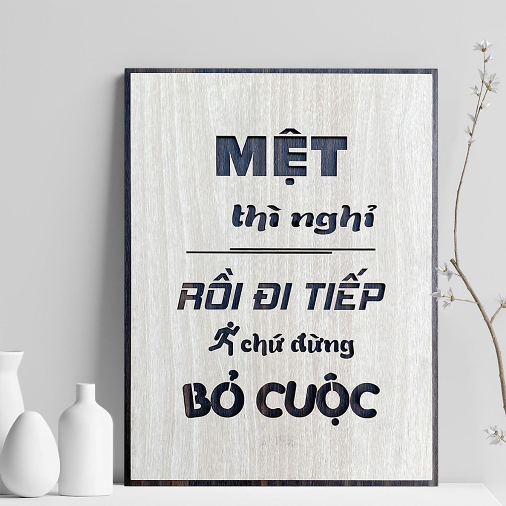 Tranh gỗ decor truyền cảm hứng "Khách hàng là người trả lương cho chúng ta" và nhiều mẫu