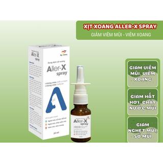 Xịt xoang Aller-X Spray - Hỗ trợ giảm viêm xoang cấp và mãn tính, giảm đau nhức hốc mắt, gò má, thái dương (chai 20ml)