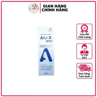 Xịt xoang Aller-X Spray - Hỗ trợ giảm viêm xoang cấp và mãn tính, giảm đau nhức hốc mắt, gò má, thái dương (chai 20ml)