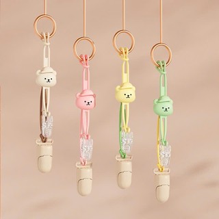 Dây đeo ti giả gặm nướu cho bé họa tiết gấu đáng yêu