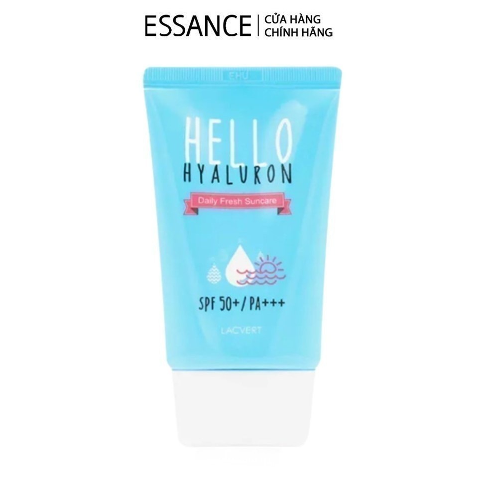 Ảnh [Quà tặng không bán] Kem chống nắng dịu da Essance Lacvert Hello Hyaluron Daily Fresh Suncare SPF 50+/PA+++50ml 1