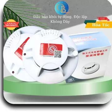 Báo khói tự động, đọc lập không dây, đầu báo cháy báo khói không dây, thiết bị báo khói, Hàng chấy lượng cao, Loại 1