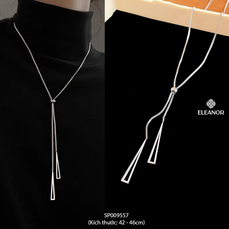 Dây chuyền nữ dây rút Eleanor Accessories dáng dài đa dạng kiểu dáng phụ kiện trang sức vòng cổ 9554