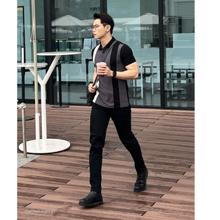 Quần Tây Nam HS HOÀNG SỰ GROUP Dáng Hàn Quốc Ống Côn Slimfit Công Sở Vải Tuyết Hàn Co Giãn Dày Dặn QA1