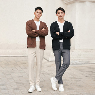 Quần Tây Nam HS HOÀNG SỰ GROUP Dáng Hàn Quốc Ống Côn Slimfit Công Sở Vải Tuyết Hàn Co Giãn Dày Dặn QA1