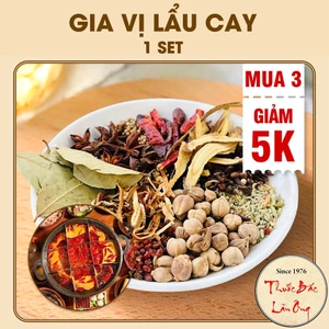 Gia vị lẩu cay tứ xuyên, set nấu 2-3 lít nước, chuẩn vị lẩu Trùng Khánh - Lãn Ông