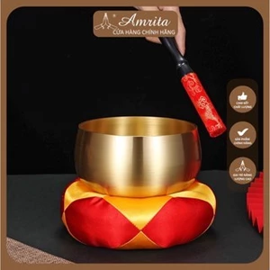 Chuông tụng kinh Đài Loan Size To -21cm 8 ich - Chuông mõ tụng kinh - chuông mõ giá rẻ - chuông mõ đồng - Amrita