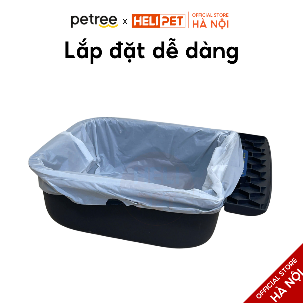 Ảnh [PHỤ KIỆN CHÍNH HÃNG] Túi Rác Máy Dọn Vệ Sinh Tự Động Cho Mèo PETREE Open Top Size To 3
