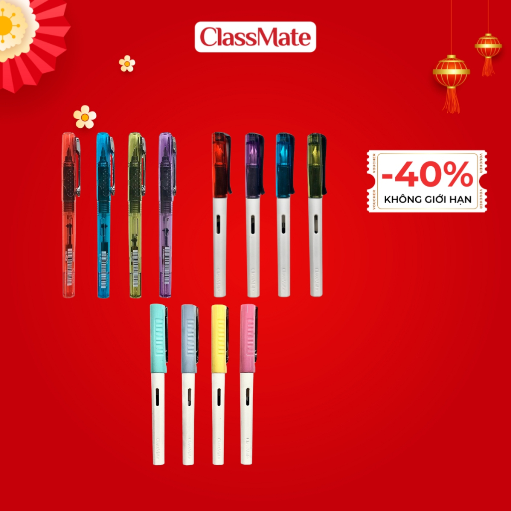 Bút Máy CLASSMATE Bút Bơm Mực Ngòi Trơn/Ngòi Kim Tinh, Bút Máy Lớp 1 ...