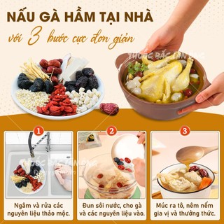 Set 5-10 gói hầm gà, tiềm gà, tần gà, chim, heo, đầy đủ nguyên liệu mix sẵn, thơm ngon, bổ dưỡng