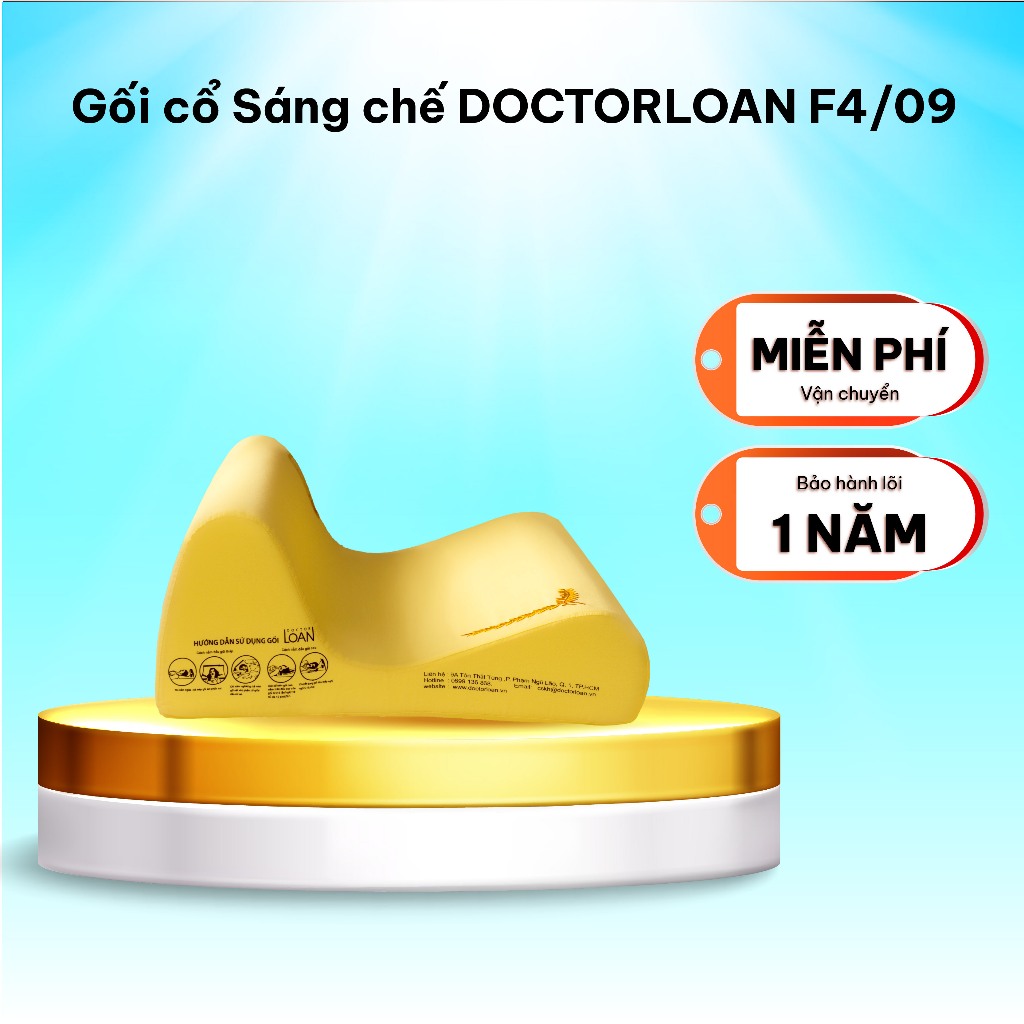 Ảnh GỐI CỔ SÁNG CHẾ DOCTORLOAN F4 bảo vệ đường cong sinh lý nắn chỉnh sai lệch đốt sống 1