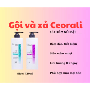 Cặp dầu gội xả Ceorali Magicsil 720ml siêu mềm mượt, lưu hương dài lâu