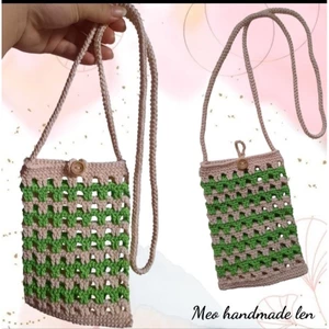 Túi đựng điện thoại len sợi M6 - handmade len - crochet