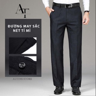 Quần Âu Nam Trung Niên Phom Quần Ống Suông HS HOÀNG SỰ GROUP Công Sở Ống Suông Đứng QRE
