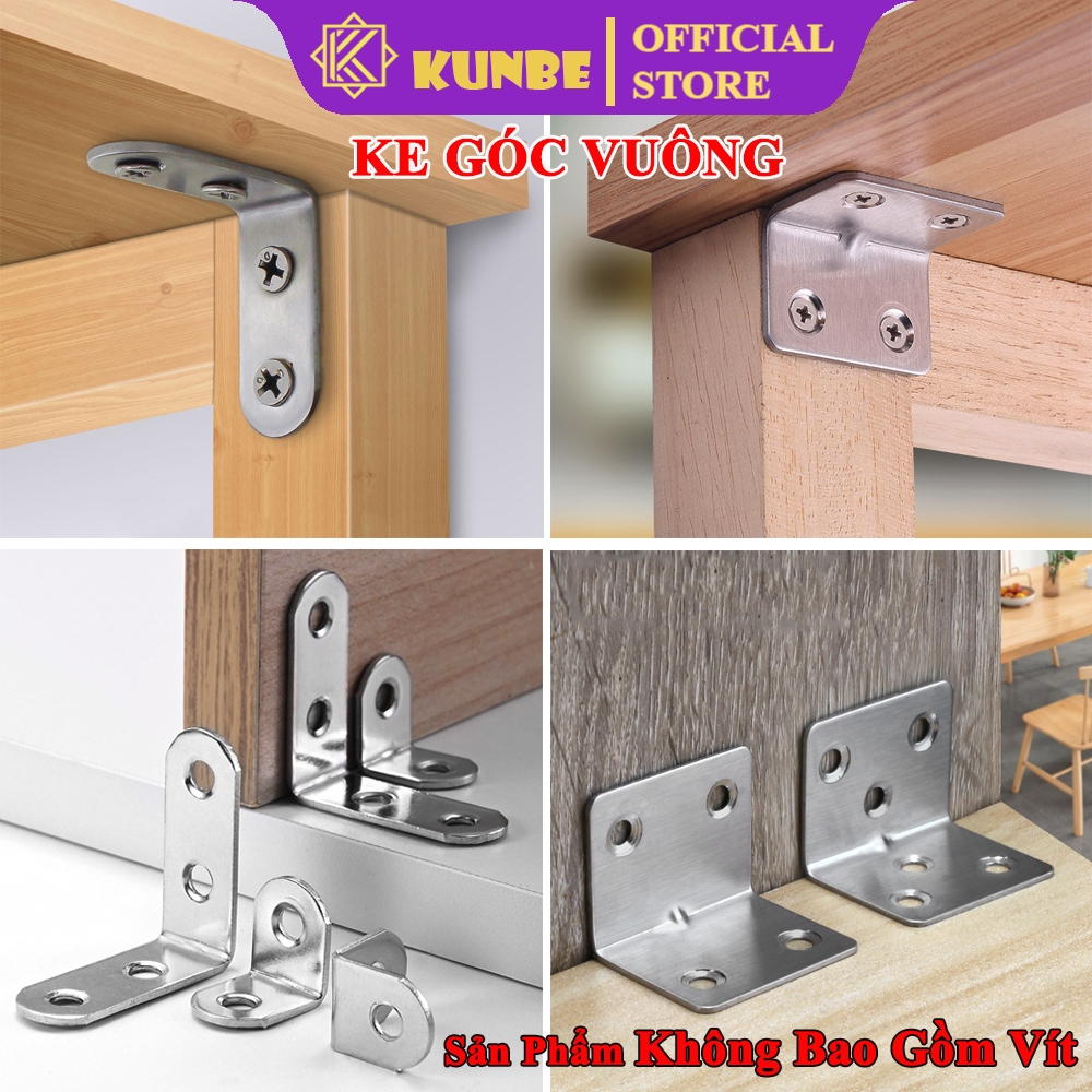 COMBO Ke Góc Vuông Chữ L KUNBE Pat Góc Vuông 90 Độ Giá Đỡ Góc Chốt Giữ ...