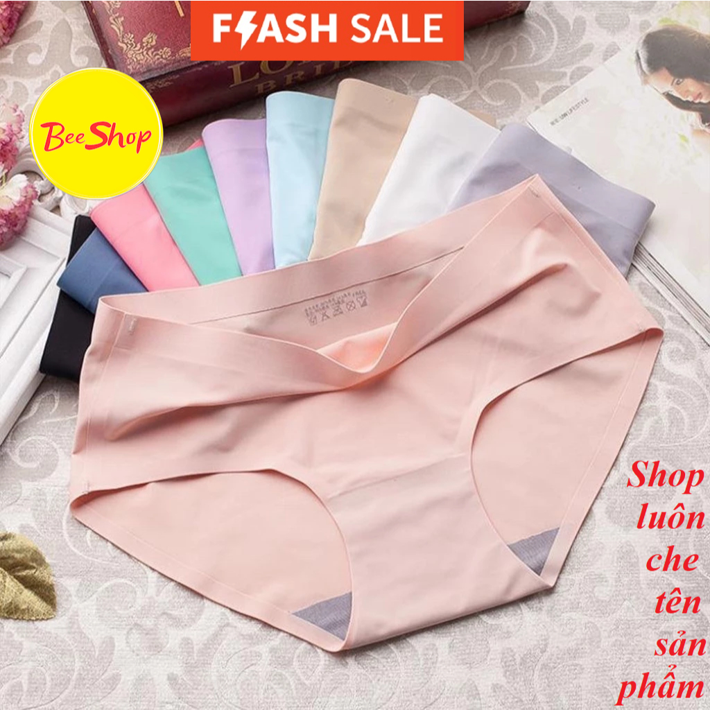 Set 10 Quần Lót Nữ - Đúc Su, thun lạnh, cao cấp không đường may mềm mại kháng khuẩn được chọn màu