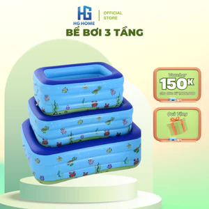 Bể Bơi Cho Bé Trong Nhà Thành Cao HGHOME, 3 Tầng, Đáy Chống Trượt Đa Dạng Kích Thước [ HÀNG ĐẸP]