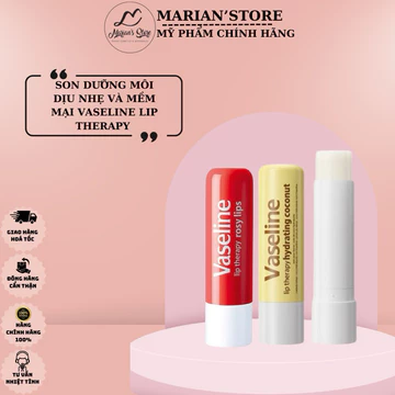 Son Thỏi Dưỡng Ẩm, Chống Nứt Nẻ Môi Có Màu, Không Màu Vaseline Lip Therapy Dạng Thỏi 4.8g