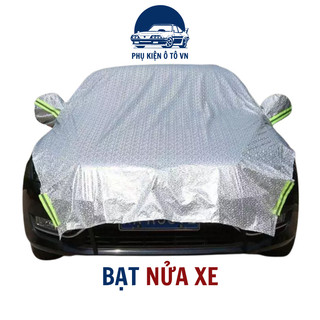 Bạt che nửa xe ô tô chống nắng, Bạt phủ cách nhiệt tráng nhôm cao cấp