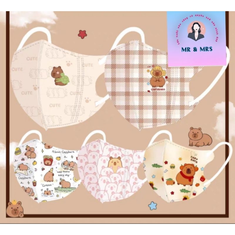 Mix 300C Khẩu Trang Hoạt Hình Cho Bé 0- 12T