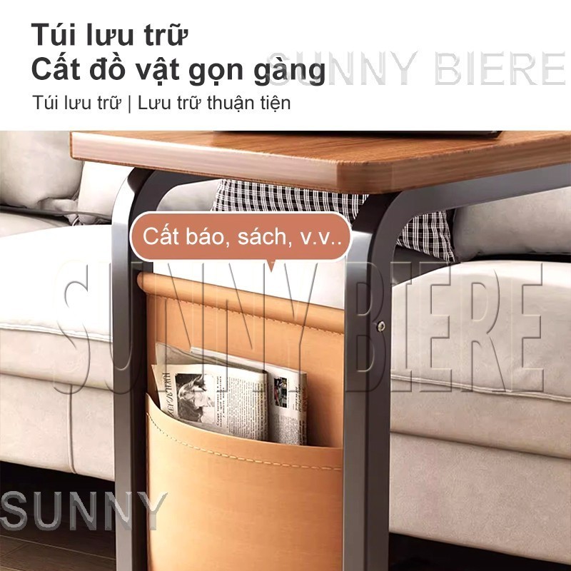 SUNNY Bàn Trà Sofa Di Động Có Bánh Xe - Bàn Kệ Đa Năng Bàn Ăn Mini Tiết Kiệm Diện Tích