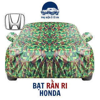 Bạt phủ xe ô tô HONDA CRV,City,HRV,Civic,Accord,Brio,Jazz-bạt dù rằn ri cao cấp,có khoá kéo cánh cửa