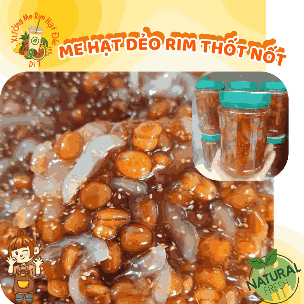 Đá Me Hạt Dẻo Rim Thốt Nốt Đậm Đặc (Tặng Kèm Đậu Phộng) , Đặc Sản Miền ...