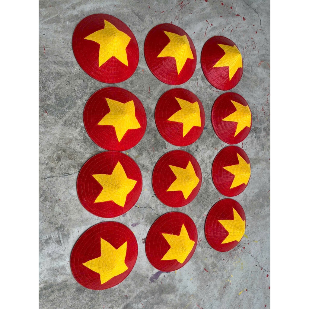 Nón lá cờ đỏ sao vàng đủ size 30cm -35cm và size 40cm