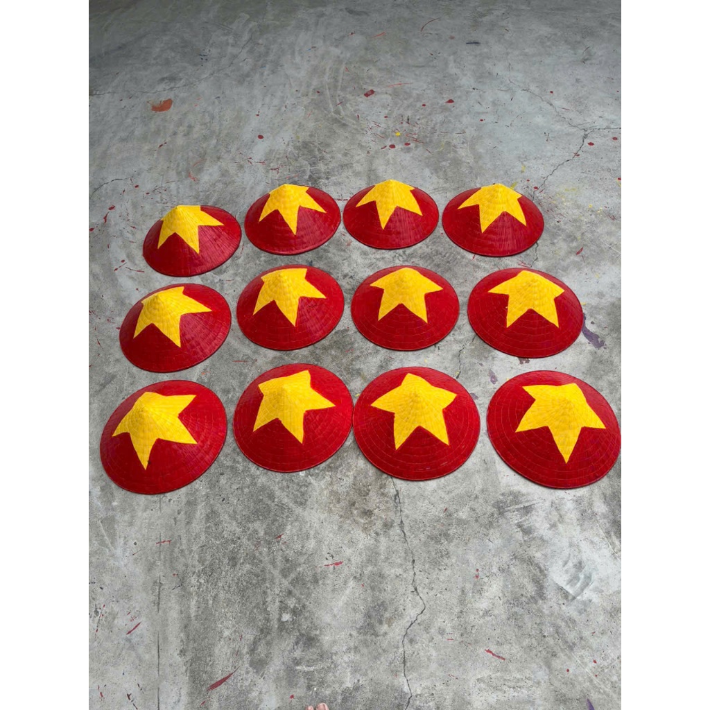 Nón lá cờ đỏ sao vàng đủ size 30cm -35cm và size 40cm