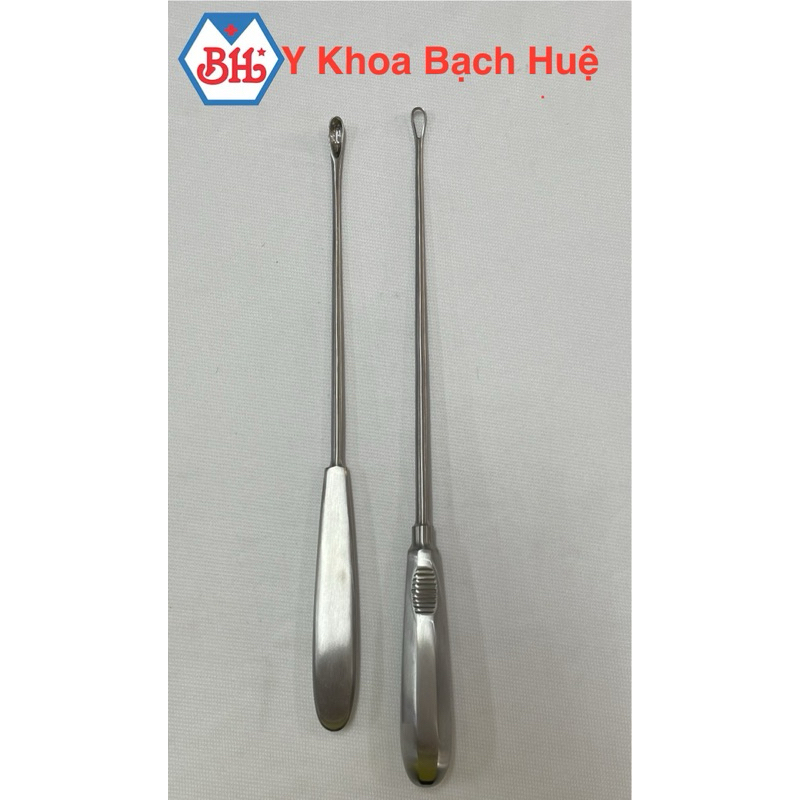 Muỗng nạo tử cung đặc và rỗng 25cm