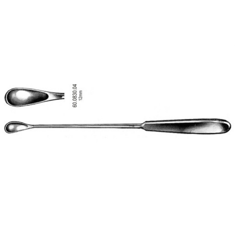 Muỗng nạo tử cung đặc và rỗng 25cm