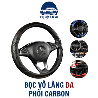 Bọc Vô Lăng Da Phối Cacbon Chất Liệu Cao Cấp