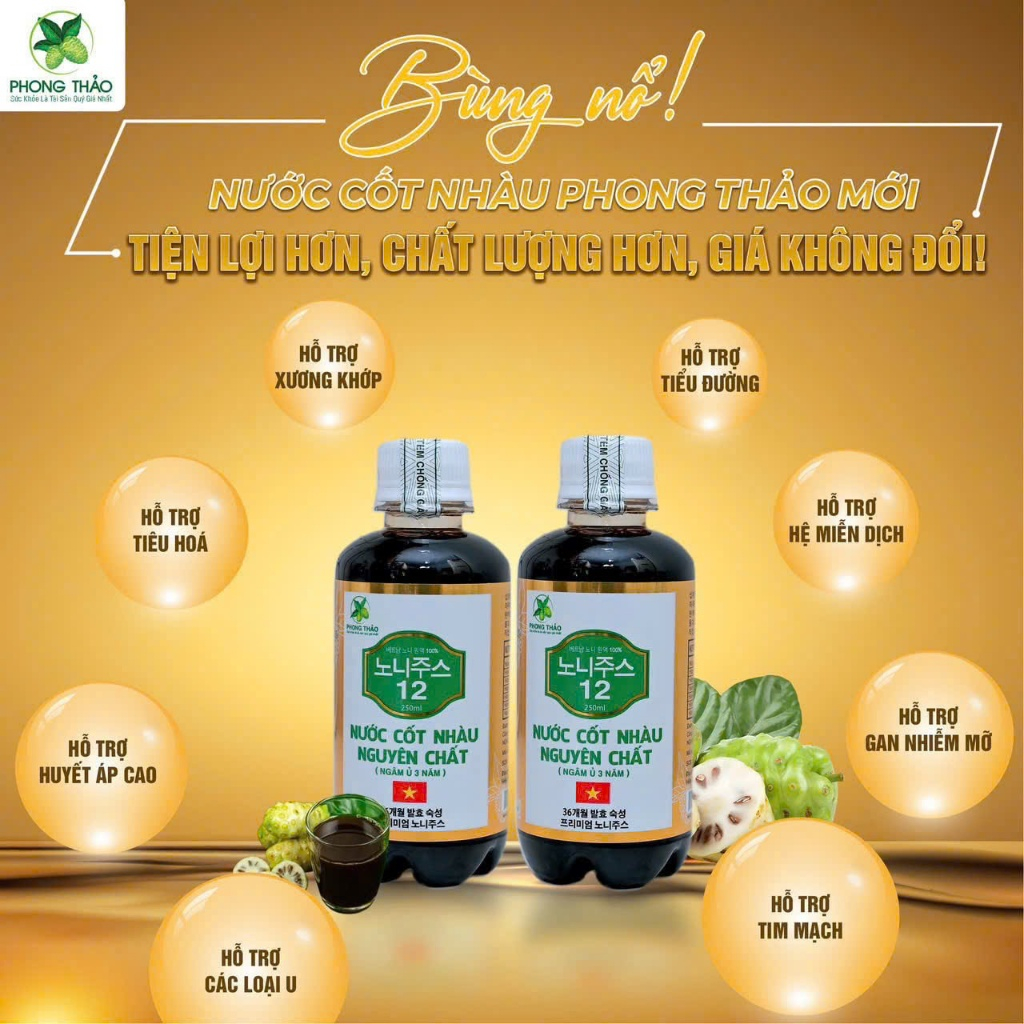 Nước cốt nhàu nguyên chất Phong Thảo