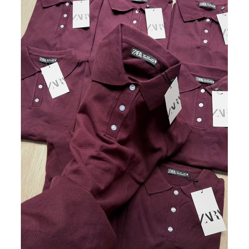 007 Áo Polo Cổ Bẻ Nữ Đỏ Mận - Chất Liệu Dệt Kim Cao Cấp, Form Đẹp, Thoáng Mát, Phối Đồ Dễ Kèm Ảnh Thật 2025