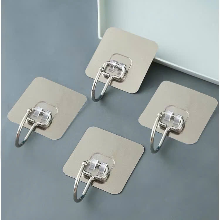 SET 50 Móc Dán Tường Inox 304, Móc Treo Đồ Đa Năng Tiện Ích | Shopee ...