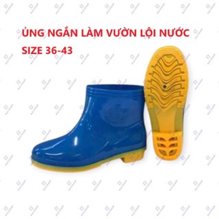 Ủng ngắn lội nước mã #829 size 37-43 hàng nội địa Trung, ủng đi phượt, ủng lao động