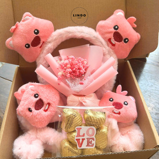 Set quà Tình Yêu LINDO, Quà tặng Valentine, 8/3, 20/10, Sinh Nhật, Món Quà Tặng Bạn Gái Dễ Thương