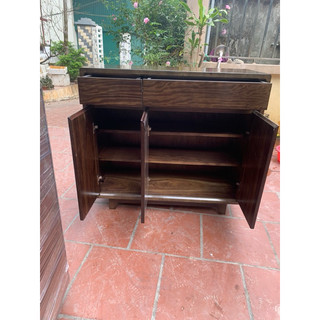 Tủ giày dép óc chó 3 cánh ngang 1m