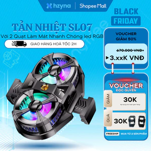 Quạt Tản Nhiệt HZYNA SL07 Cao Cấp - Sò Lạnh chơi game phát trực tiếp livestream với quạt kép làm mát nhanh chóng .