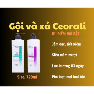[Bán sỉ] Bộ dầu gội và xả phục hồi Ceorali Magicsil 720ml