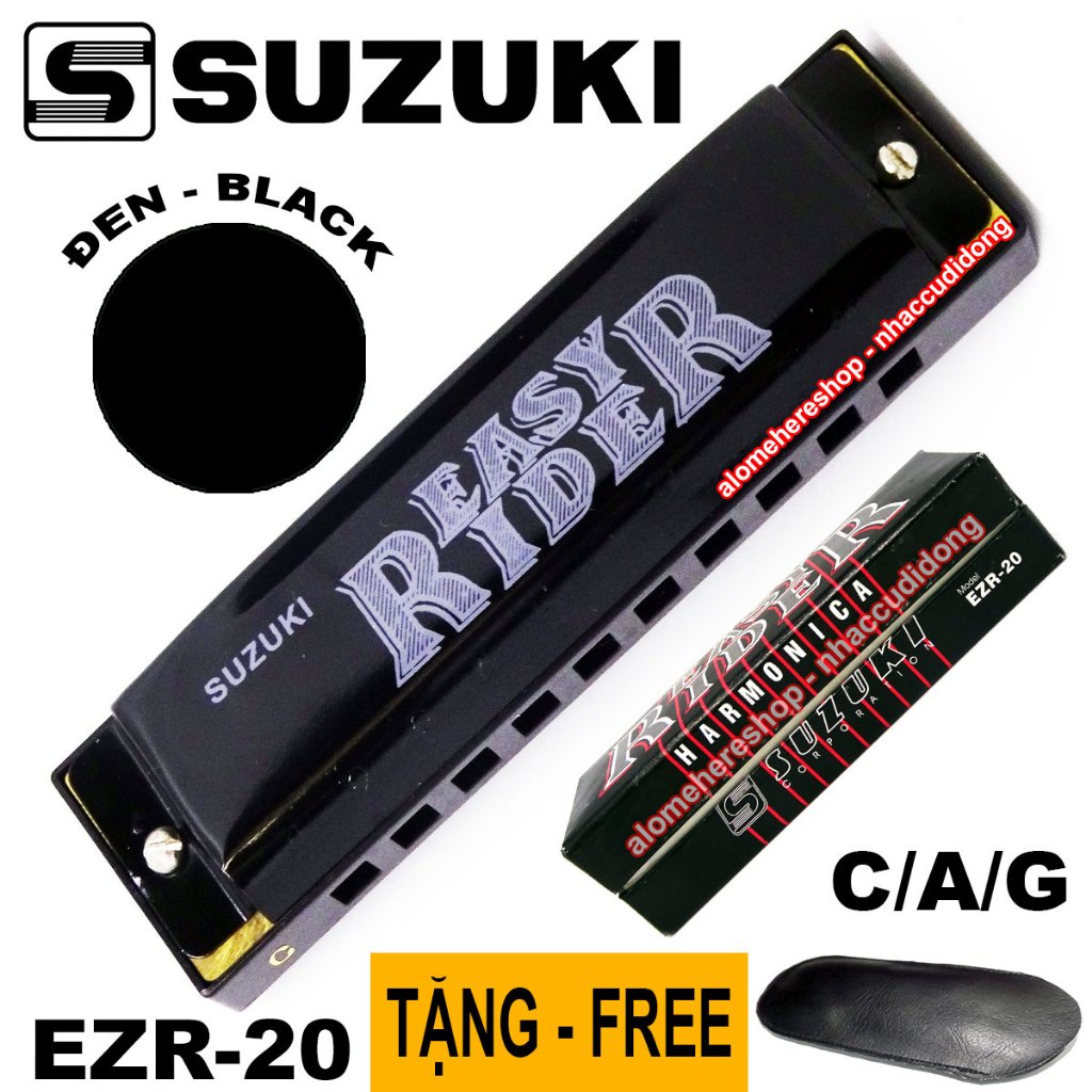 Kèn Harmonica Diatonic Suzuki Easy Rider EZR-20 Key C/A/G | Shopee Việt Nam